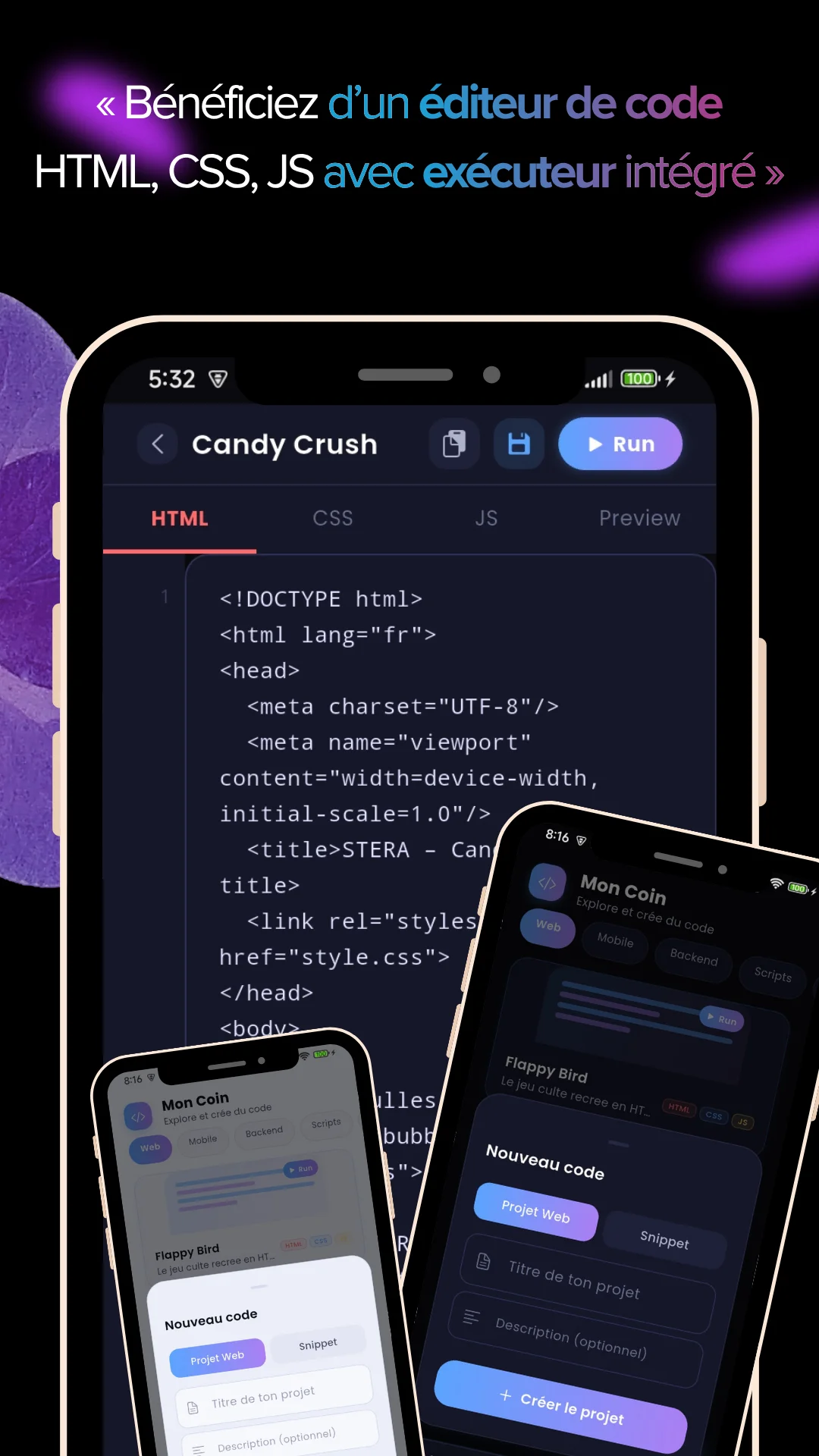 Aperçu d'une leçon Astera Code